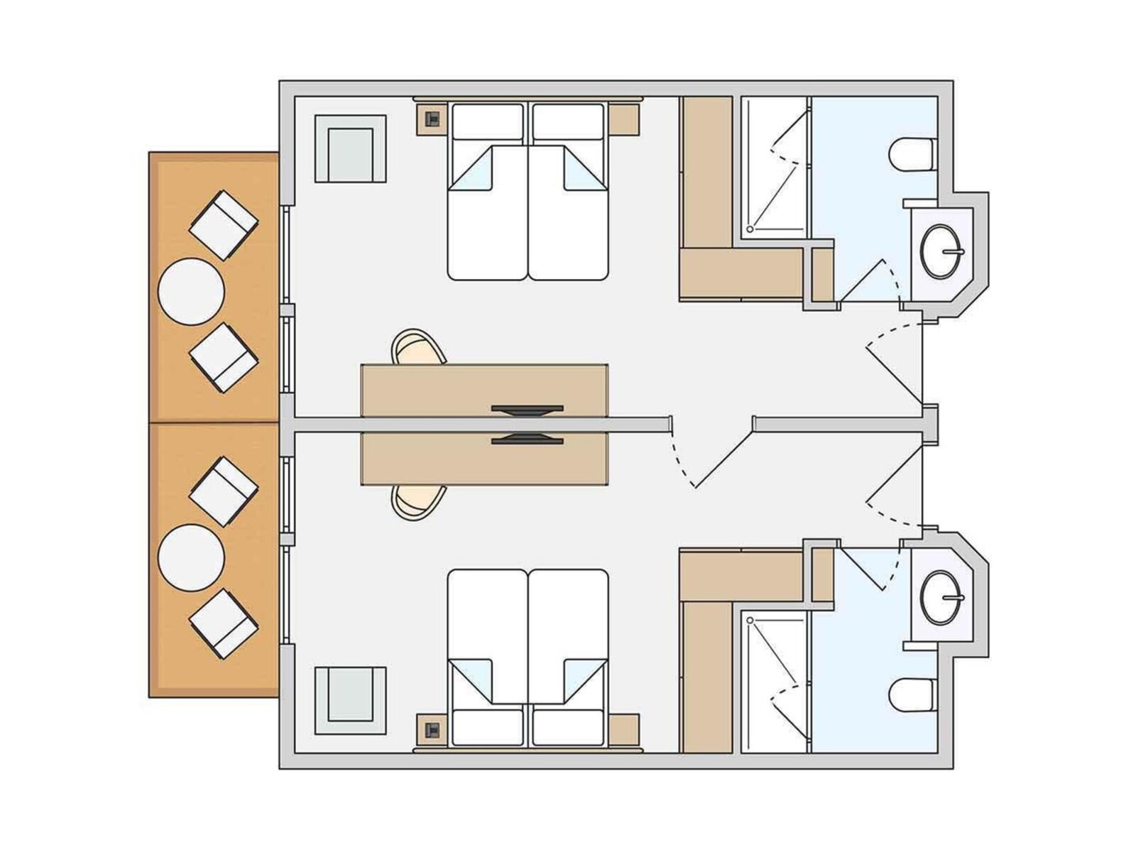 Wohnbeispiel Family Double Room Superior Lake View Connecting Door