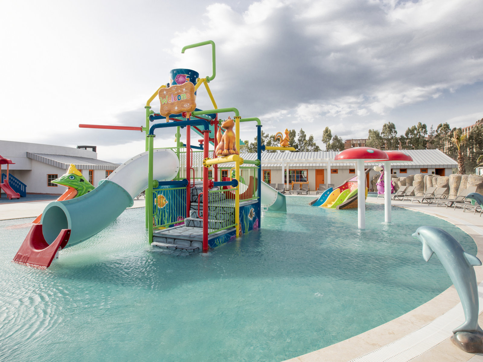 OUTDOOR CHD  WATER SLİDES POOL