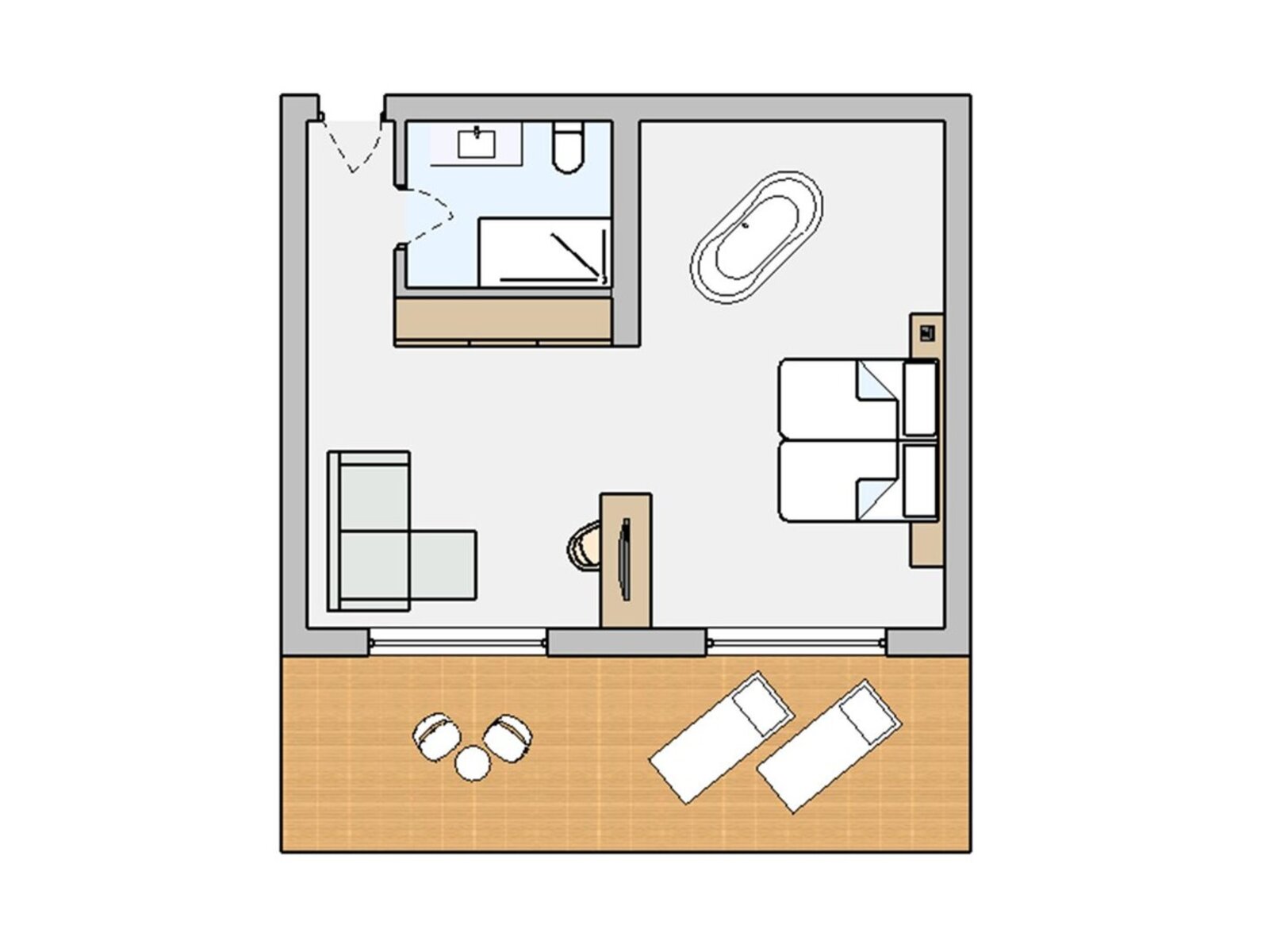 Wohnbeispiel Juniorsuite Private Lodge