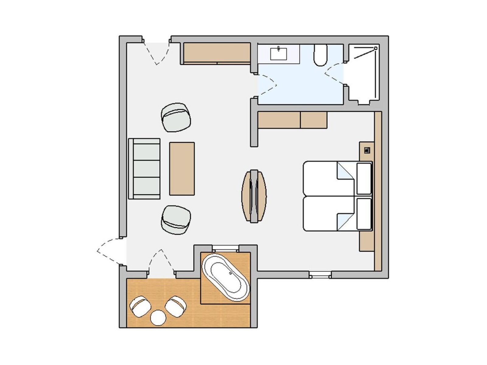 Wohnbeispiel Juniorsuite Sea View