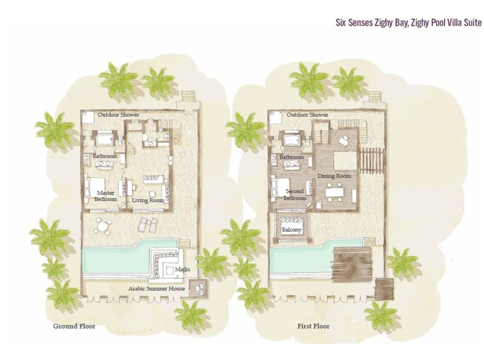 Wohnbeispiel Duplex Two Bedroom Pool Villa Suite