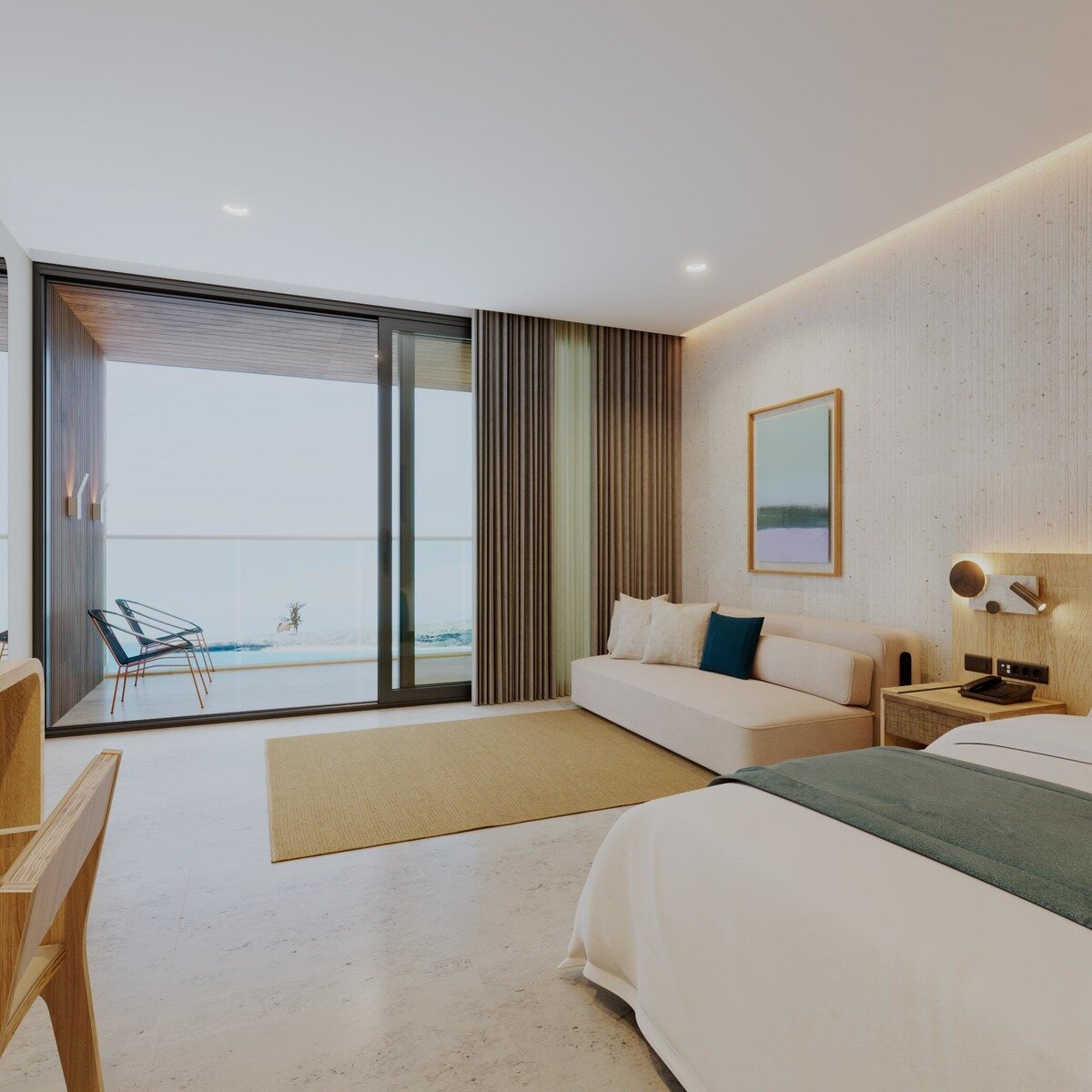Wohnbeispiel Oceanfront Room („AI-generated“)