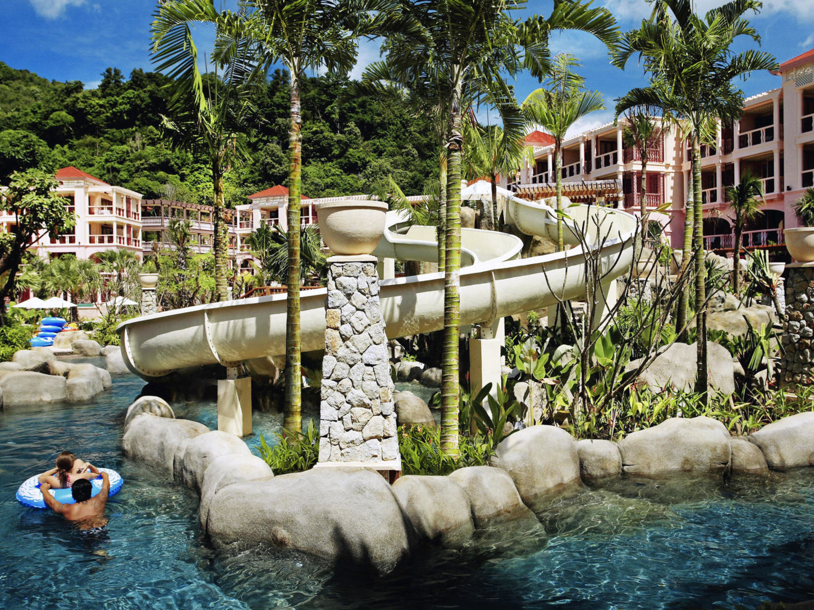 Lazy River with slides