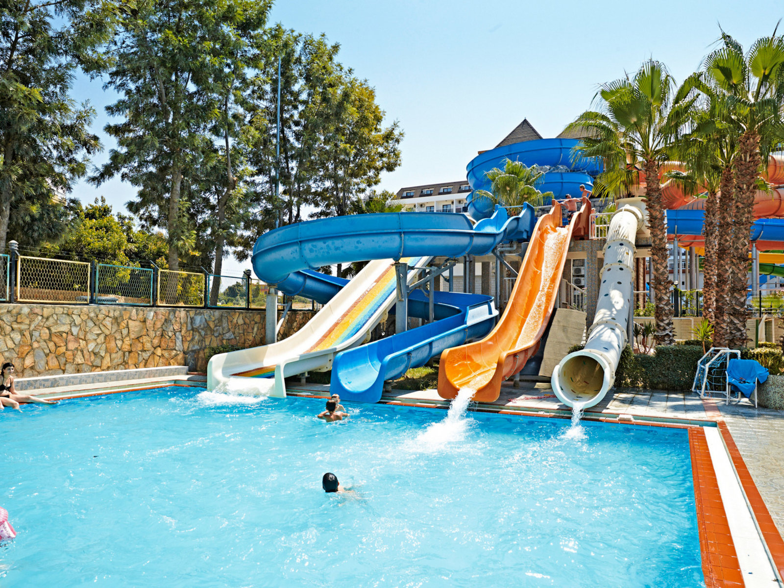 Water slide pool